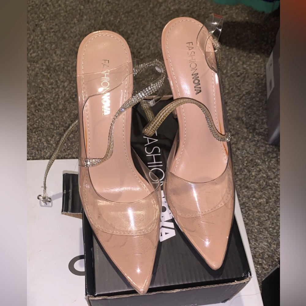 Fashion Nova Blush Pointed Heels